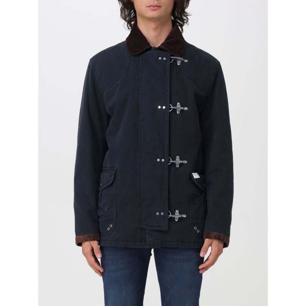 Fay Men 4 Ganci Cotton Jacket Fay With Velvet Collar And Patch Pockets